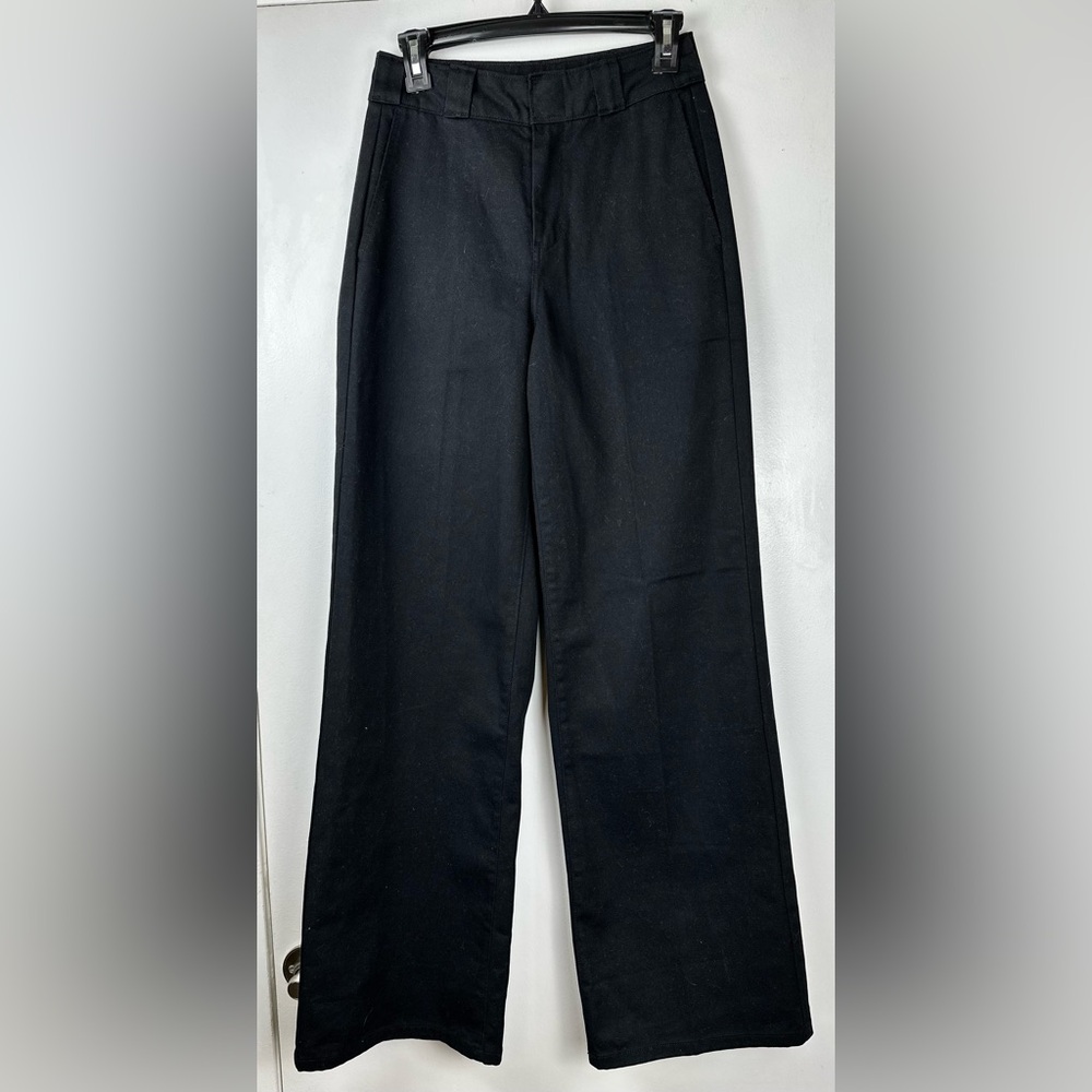 Dickies Women Worker Wide Leg Skater Black Jeans Sz 0/24